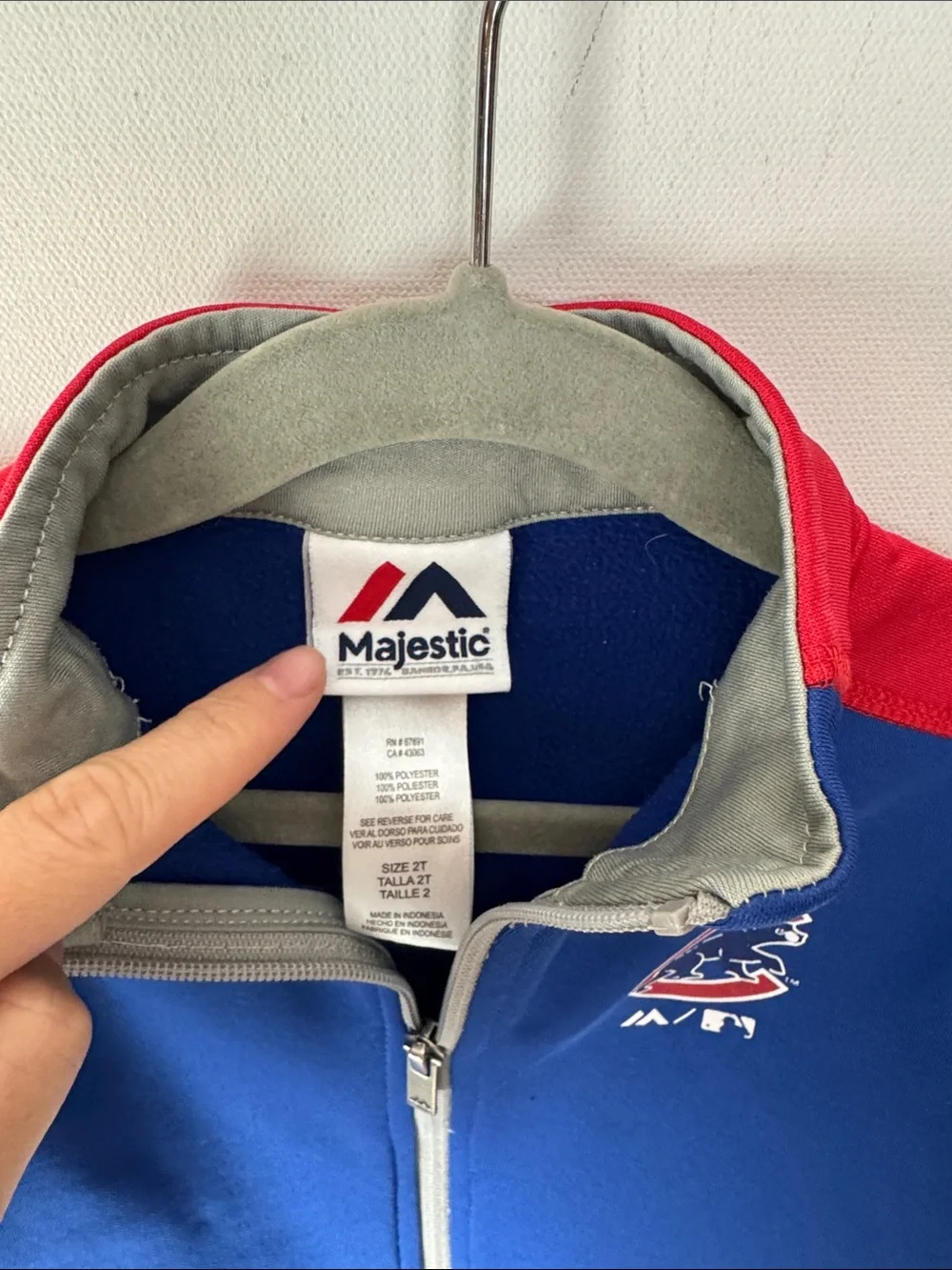 VTG Chicago Cubs Zip Up - Kids 2T